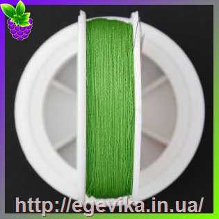 Купить Нитка для бісеру TYTAN 100 (Титан 100), колір 2707 зелений світлий