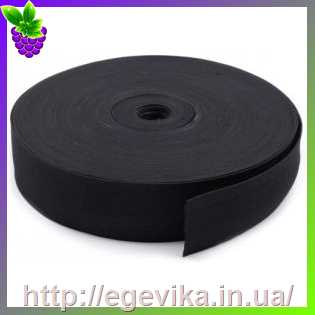 Купить Резинка плоская, 2,5 см, цвет черный