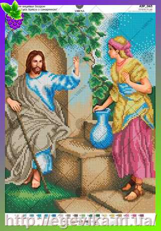 рисунок Бесіда Ісуса Христа з саморянкою