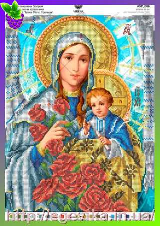 рисунок За мотивами ікони О.Охапкіна «Божа Мати. Троянди»
