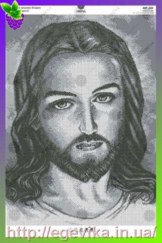 рисунок Лик Ісуса Христа