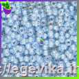 <span>Бісер,</span>  №65017а, колір голубой, пакет  10 г, СОРТ 1