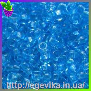 Купить Бісер 8/0, №60010, колір блакитний, пакет 50 г