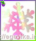 <span>Пайетки</span>  сніжинка, колір бузковий з перламутровим відливом