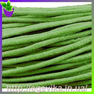 Купить Вощений шнур, колір зелений, 1-1,2 мм