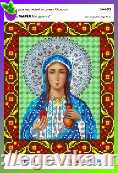 Схема, часткова вишивка бісером, габардин, ікона "Св. Марія Магдалина"