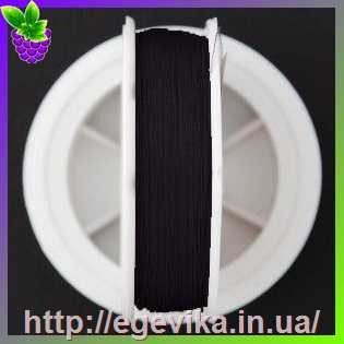 Купить Нитка для бісеру TYTAN 100 (Титан 100), колір 2799 чорний, 200м
