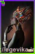 Схема, частичная вышивка бисером, атлас, "Африканка"