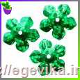 <span>Пайетки,</span>  квітка зелена голографічний, 3 г