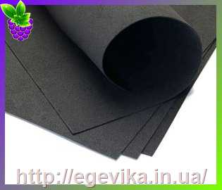 Купить Фоамиран (фумиран, foamіran), аркуш 20х30 см, колір 195- чорний, ІРАН