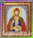 Схема, часткова вишивка бісером, габардин, ікона "Святий Благовірний князь Ярослав"