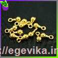 <span>Утяжелитель</span>  для ланцюжків і намист, колір золото, 7х2,5 мм, 2 шт
