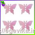 <span>Пайетки</span>  метелик, колір рожевий з перламутровим відливом, 3 г