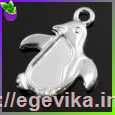 <span>Кулон-Підвіска,</span>  пінгвін, колір античне срібло, 20х16х2 мм