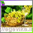 Схема, повна вишивка бісером, габардин,  "Вино й виноград" ("Вино й виноград")