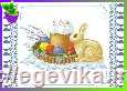 рисунок Великодній рушник, часткова вишивка бісером, атлас/габардин, 