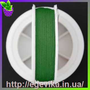 Купить Нитка для бісеру TYTAN 100 (Титан 100), колір 2592 зелений темний