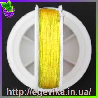 Купить Нитка для бісеру TYTAN 100 (Титан 100), колір 2507 жовтий яскравий насичений