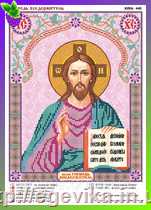 <span>Схема,</span>  часткова вишивка бісером, атлас, ікона 