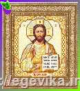 рисунок Схема, частичная вышивка бисером, атлас, икона Божья Матерь 