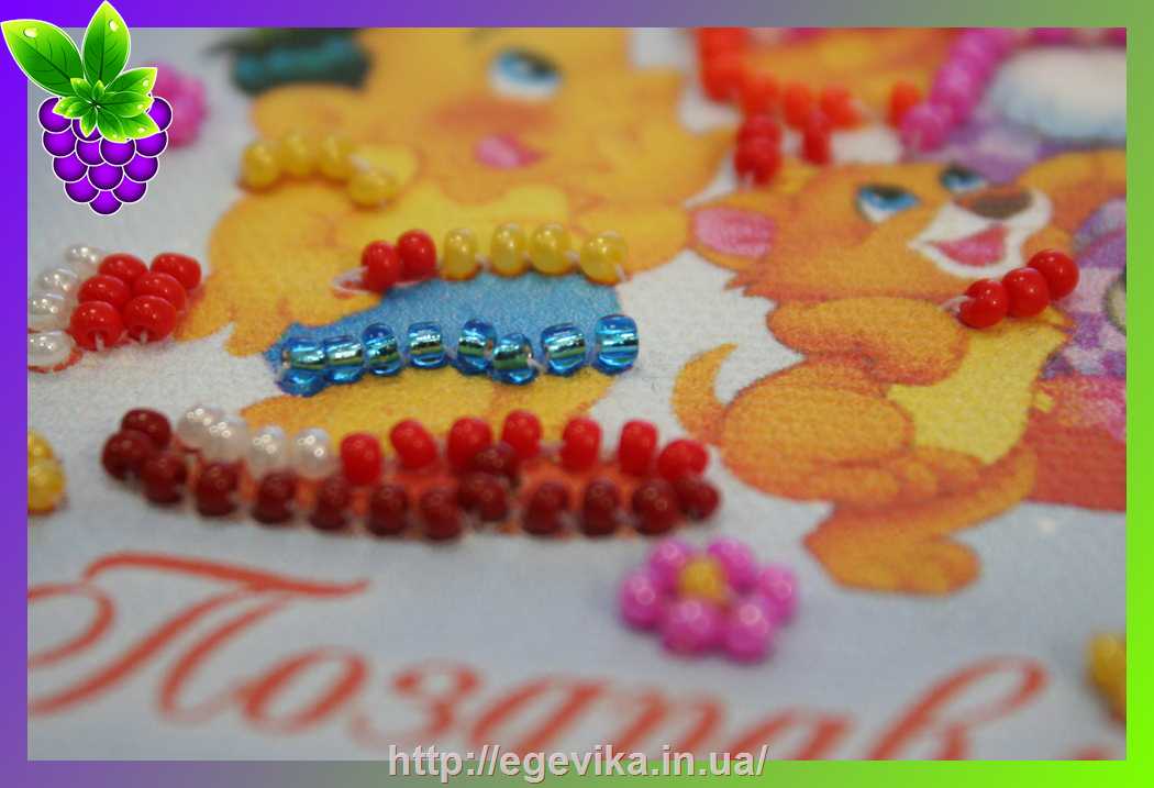 рисунок Набір листівка для вишивання бісером, 