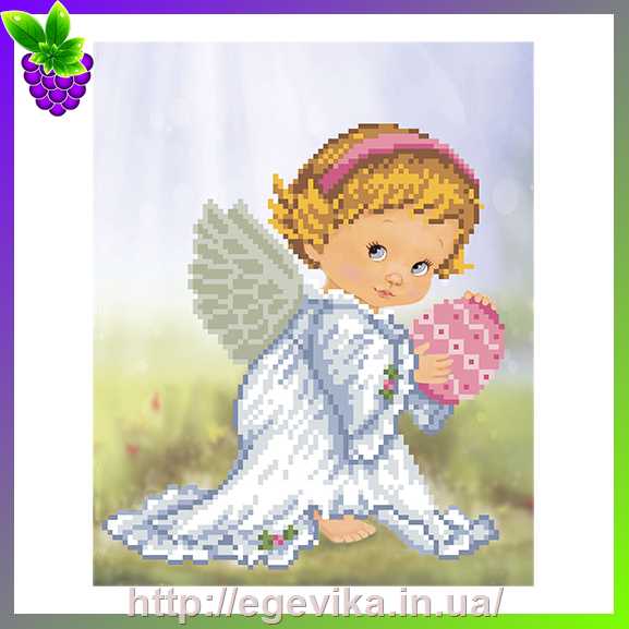 рисунок Схема, часткова вишивка бісером, атлас, 