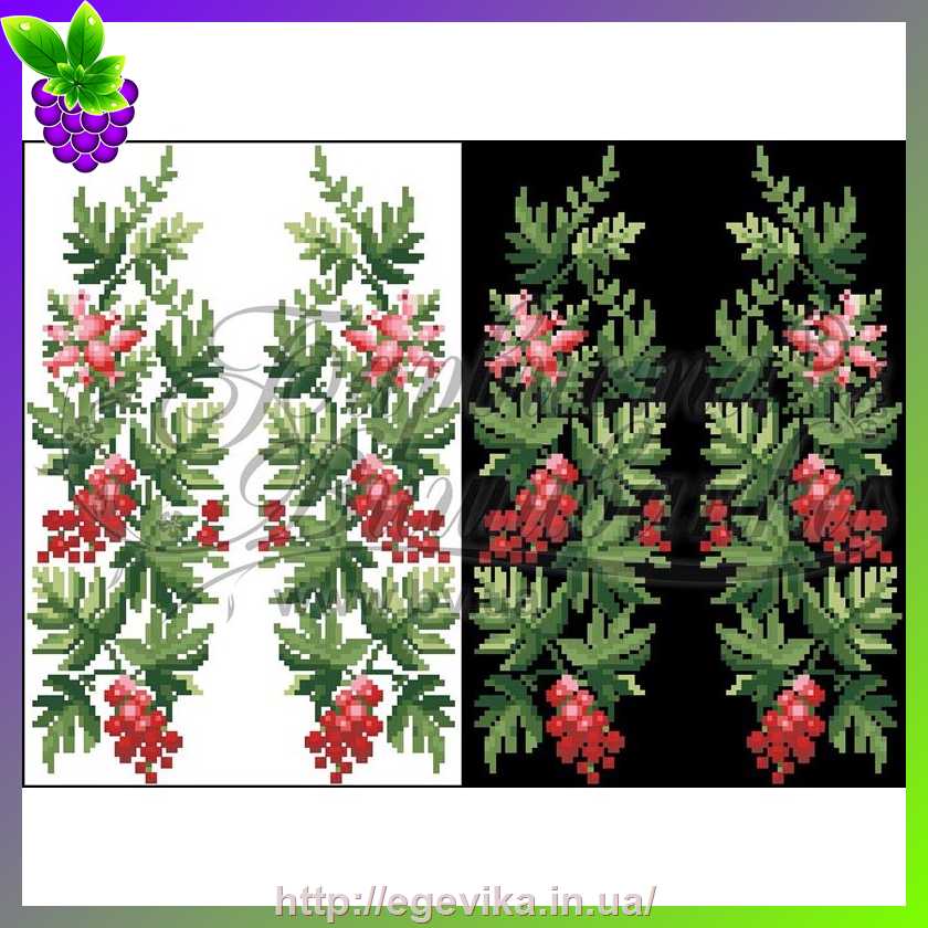 рисунок Схема, вышивка бисером, водорастворимый флизелин, 