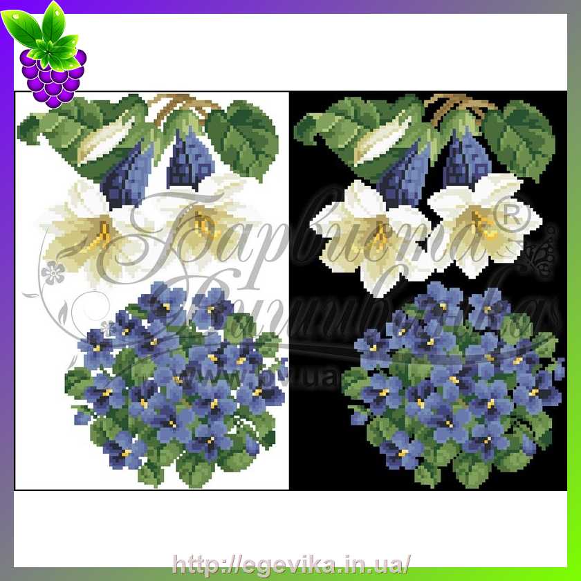 рисунок Схема, вышивка бисером, водорастворимый флизелин, 