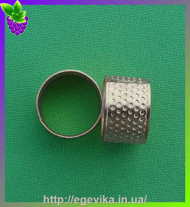 рисунок Наперсток кільце, колір срібний