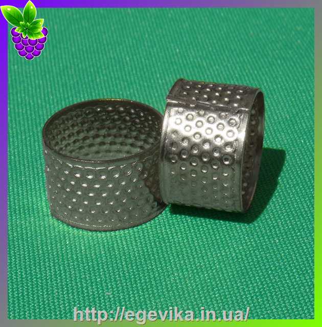 рисунок Наперсток кільце, колір срібний