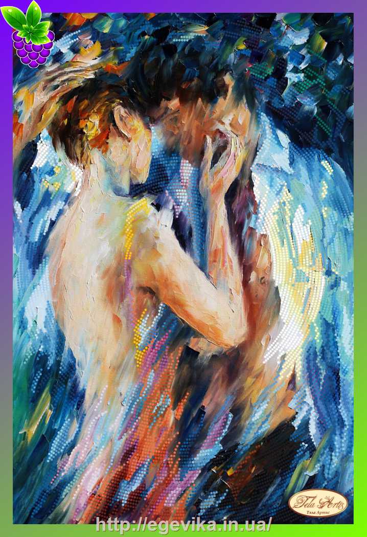 рисунок Схема, частичная вышивка бисером, атлас, 