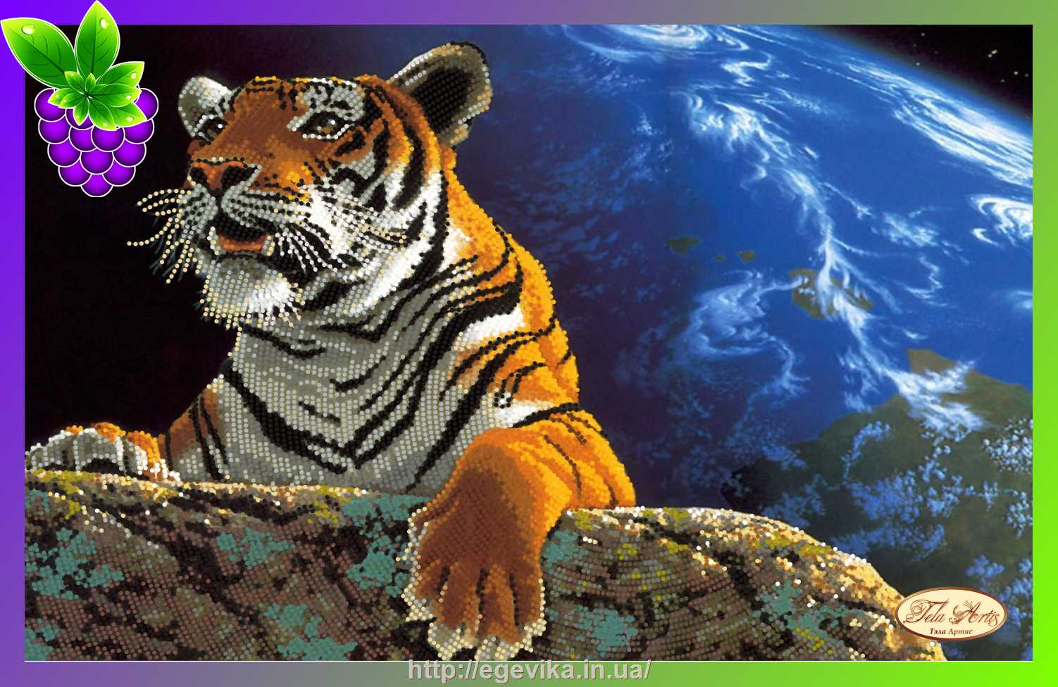 рисунок [АКЦІЯ] Схема, часткова вишивка бісером, атлас, 