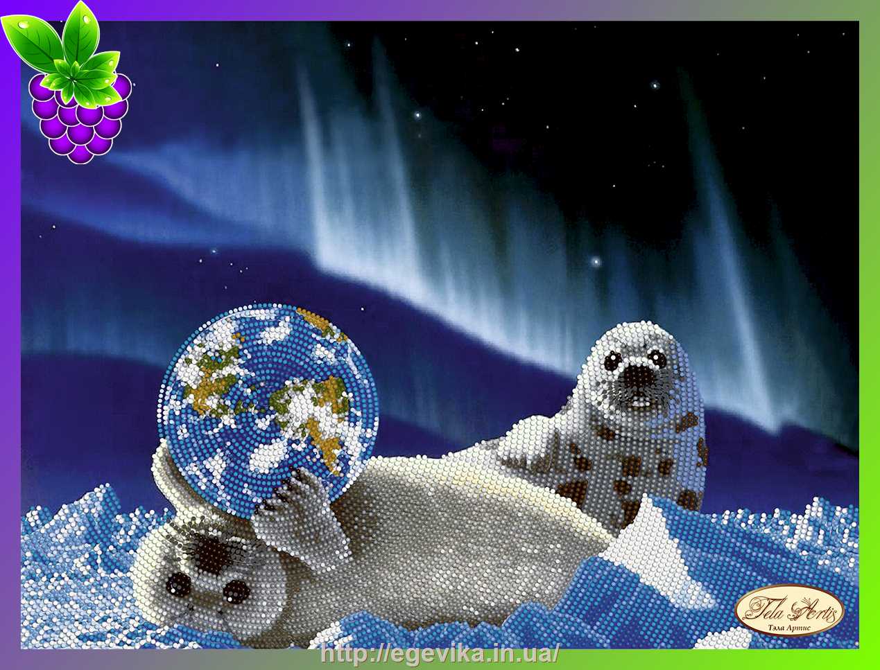 рисунок [АКЦІЯ] Схема, часткова вишивка бісером, атлас, 