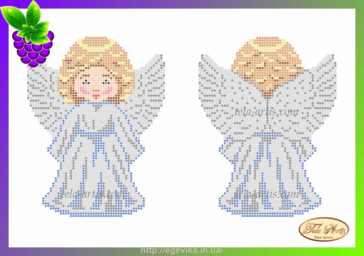 рисунок Схема игрушка, частичная вышивка бисером, атлас, 