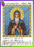Схема, часткова вишивка бісером, габардин, "Святий преподобний Геннадій Кін"