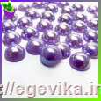 <span>Кабошон</span>  половина акрилової бусини, колір фиолетовыйй (перли перламутрові), 10 мм, 10 шт