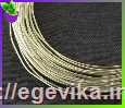 рисунок Дріт твердий, колір срібний, матова ювелірна, 2 мм