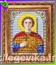 Схема, часткова вишивка бісером, габардин,  ікона "Святий Мученик Валерій"