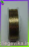 рисунок Нитка люрекс для вишивання, колір №100-25 золото димчастий