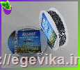 рисунок Нитка люрекс для вишивання, колір №100-27 сріблястий меланж (чорний+срібло)