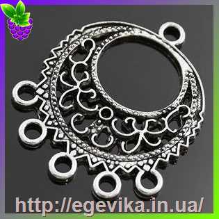 Купить Коннектор, 6 отворів, колір платина, 32х27х2 мм