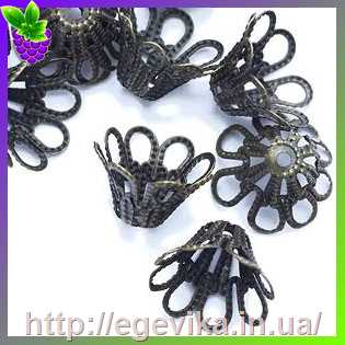 Купить Концевик конус, колір бронза, 14х9 мм