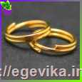 <span>Сполучне</span>  кільце, колір золото, подвійне, 6 мм, 10 шт