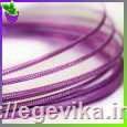 Дріт для бісеру, колір бузковий, рельєфна, 2 мм