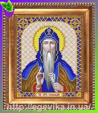 Купить Схема, часткова вишивка бісером, габардин,  ікона 