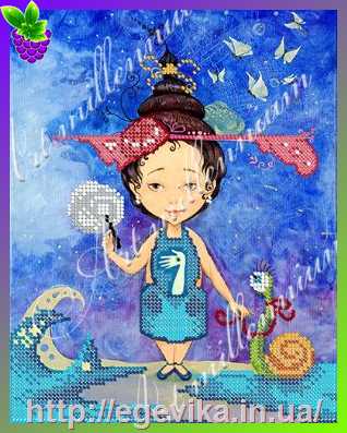Купить Схема, часткова вишивка бісером, габардин,  
