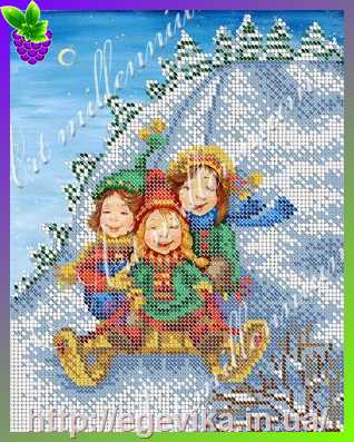 Купить Схема, часткова вишивка бісером, габардин,  