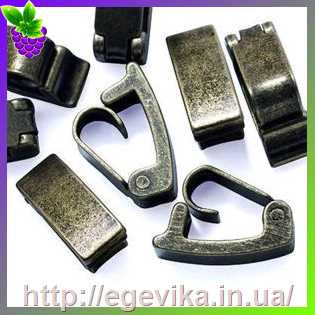 Купить Застібка кліпса, колір бронза, 10х4х5 мм