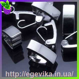 Купить Застібка кліпса, колір платина, 10х4х5 мм