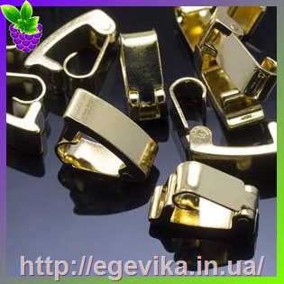 Купить Застібка кліпса, колір золото, 10х4х5 мм